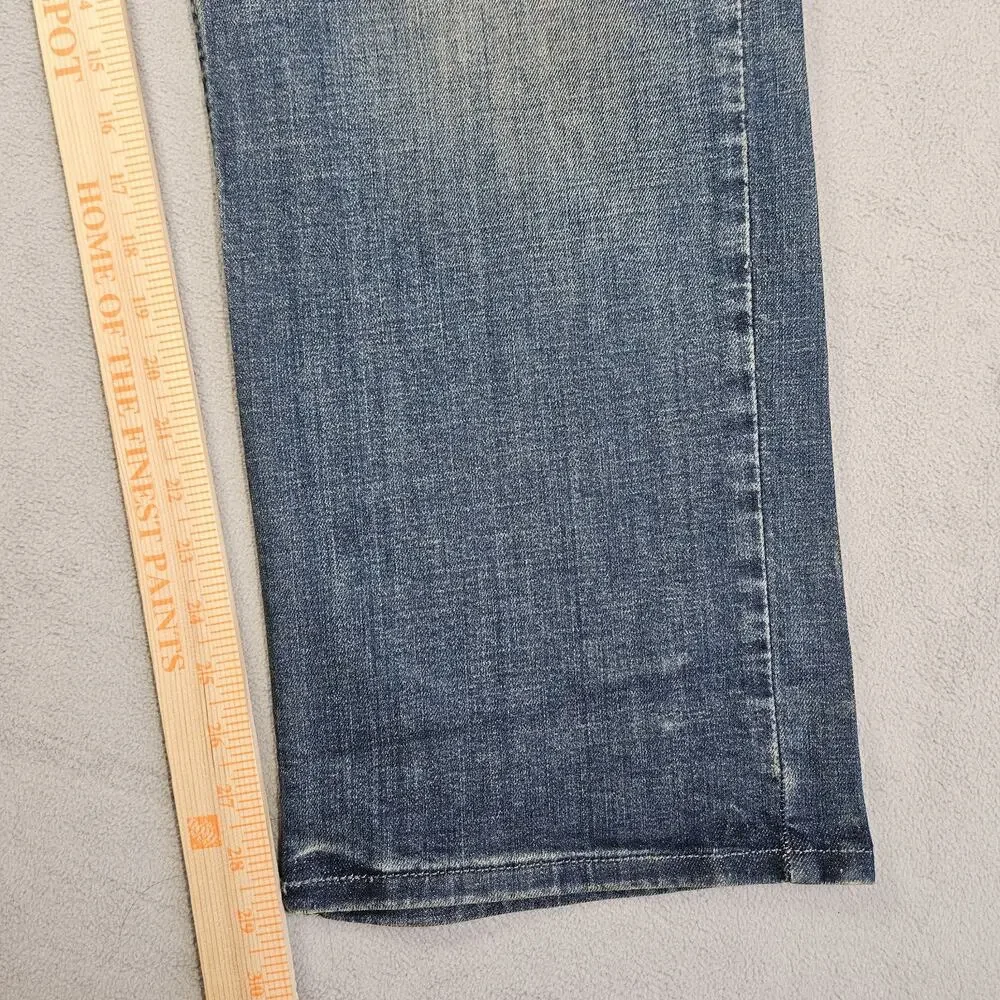 Levis‎ 514 Jeans Mens 42x30* Straight Leg Regular Fit Stretch Whiskering